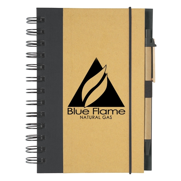 Eco-Inspired Spiral Notebook & Pen - Eco-Inspired Spiral Notebook & Pen - Image 10 of 21