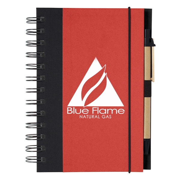 Eco-Inspired Spiral Notebook & Pen - Eco-Inspired Spiral Notebook & Pen - Image 20 of 21