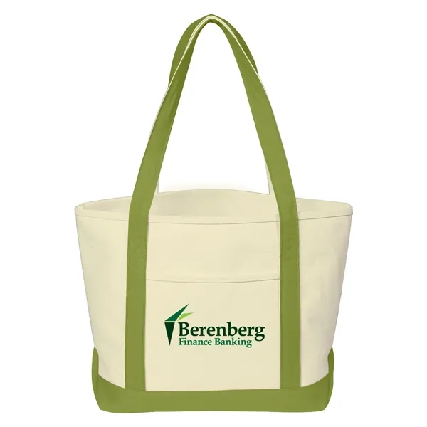 Heavy Cotton Canvas Boat Tote Bag - Heavy Cotton Canvas Boat Tote Bag - Image 10 of 28