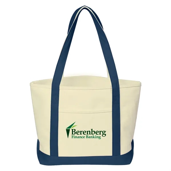 Heavy Cotton Canvas Boat Tote Bag - Heavy Cotton Canvas Boat Tote Bag - Image 16 of 28