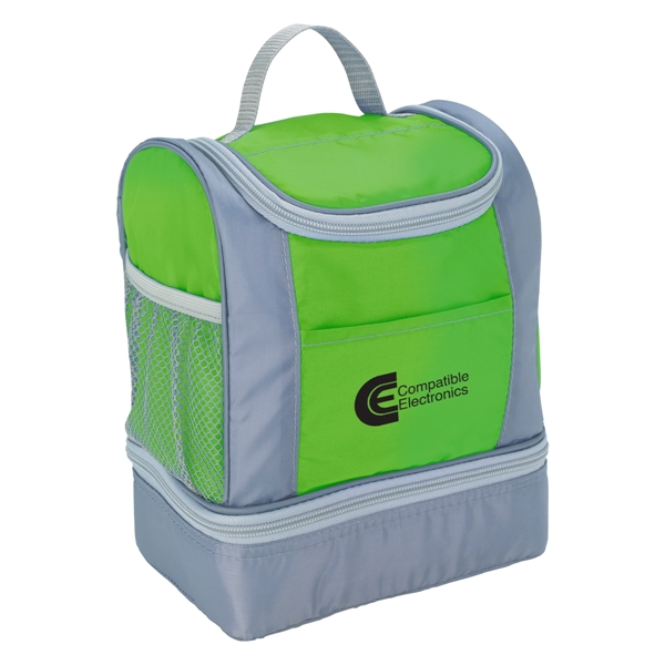 Two-Tone Cooler Lunch Bag - Two-Tone Cooler Lunch Bag - Image 2 of 9