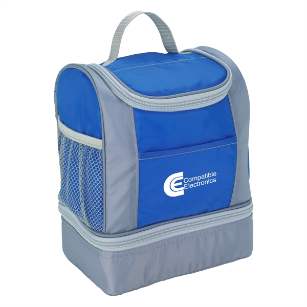 Two-Tone Cooler Lunch Bag - Two-Tone Cooler Lunch Bag - Image 3 of 9