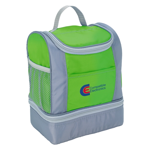 Two-Tone Cooler Lunch Bag - Two-Tone Cooler Lunch Bag - Image 5 of 9
