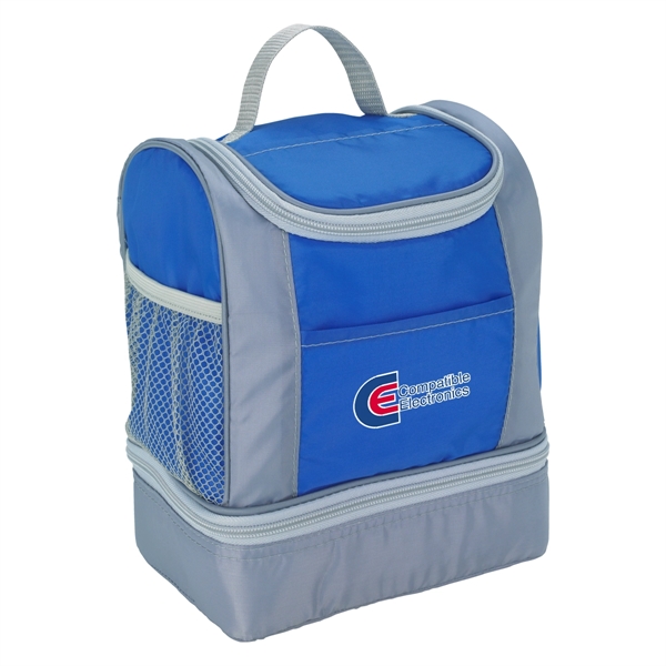 Two-Tone Cooler Lunch Bag - Two-Tone Cooler Lunch Bag - Image 6 of 9