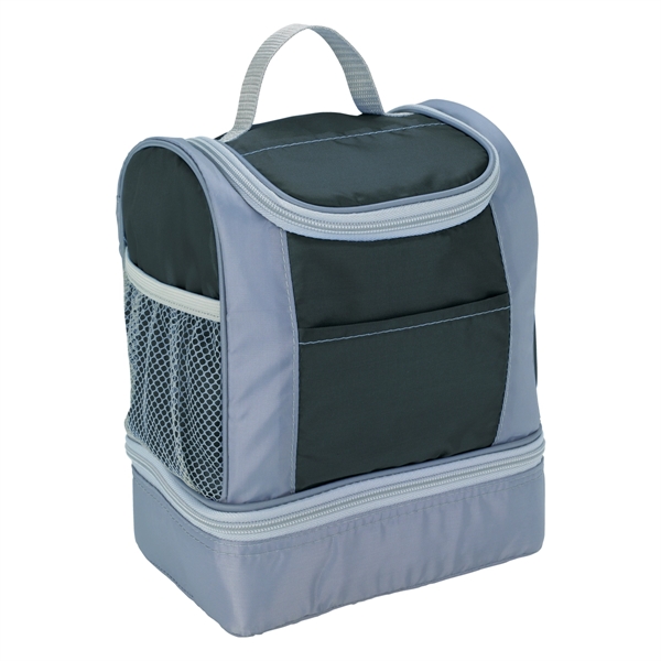Two-Tone Cooler Lunch Bag - Two-Tone Cooler Lunch Bag - Image 7 of 9