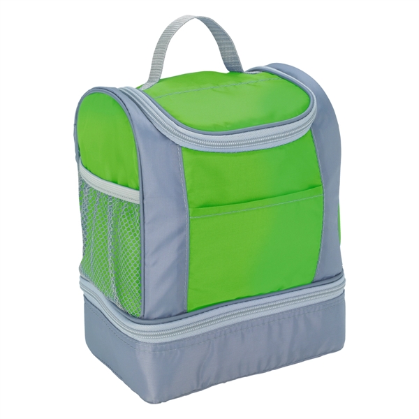 Two-Tone Cooler Lunch Bag - Two-Tone Cooler Lunch Bag - Image 8 of 9