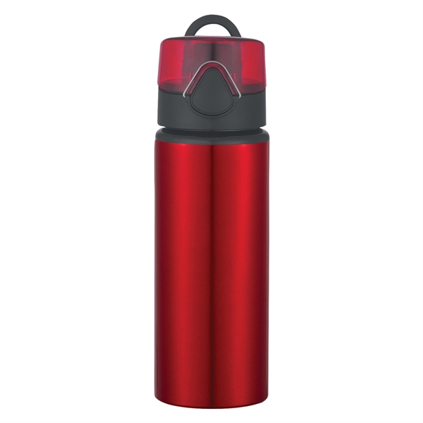 25 Oz. Aluminum Sports Bottle With Flip-Top Lid - 25 Oz. Aluminum Sports Bottle With Flip-Top Lid - Image 3 of 6