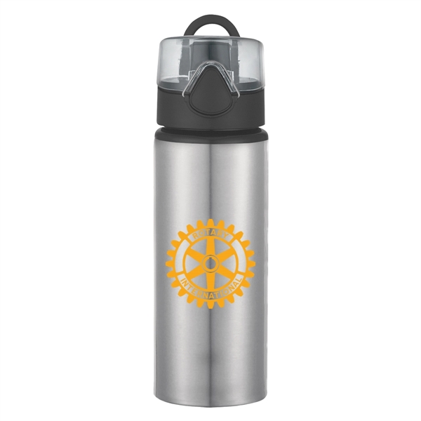 25 Oz. Aluminum Sports Bottle With Flip-Top Lid - 25 Oz. Aluminum Sports Bottle With Flip-Top Lid - Image 5 of 6