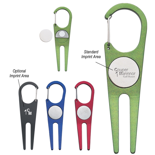 Aluminum Divot Tool With Ball Marker - Aluminum Divot Tool With Ball Marker - Image 0 of 17