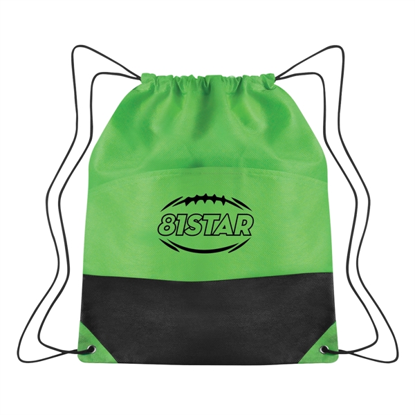 Non-Woven Two-Tone Drawstring Sports Pack - Non-Woven Two-Tone Drawstring Sports Pack - Image 1 of 12