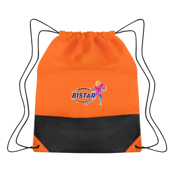 Non-Woven Two-Tone Drawstring Sports Pack - Non-Woven Two-Tone Drawstring Sports Pack - Image 6 of 12