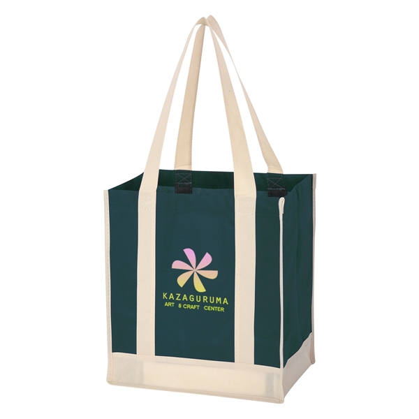 Non-Woven Two-Tone Shopper Tote Bag - Non-Woven Two-Tone Shopper Tote Bag - Image 6 of 36