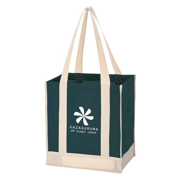 Non-Woven Two-Tone Shopper Tote Bag - Non-Woven Two-Tone Shopper Tote Bag - Image 7 of 36