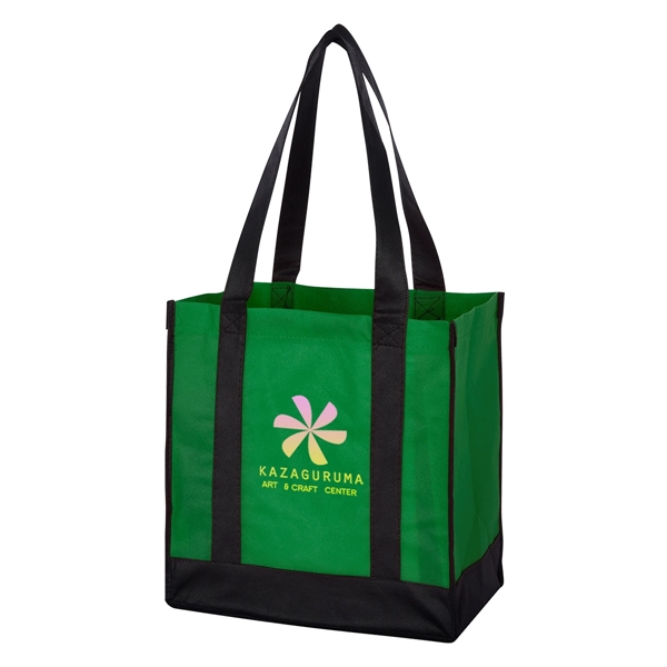 Non-Woven Two-Tone Shopper Tote Bag - Non-Woven Two-Tone Shopper Tote Bag - Image 8 of 36
