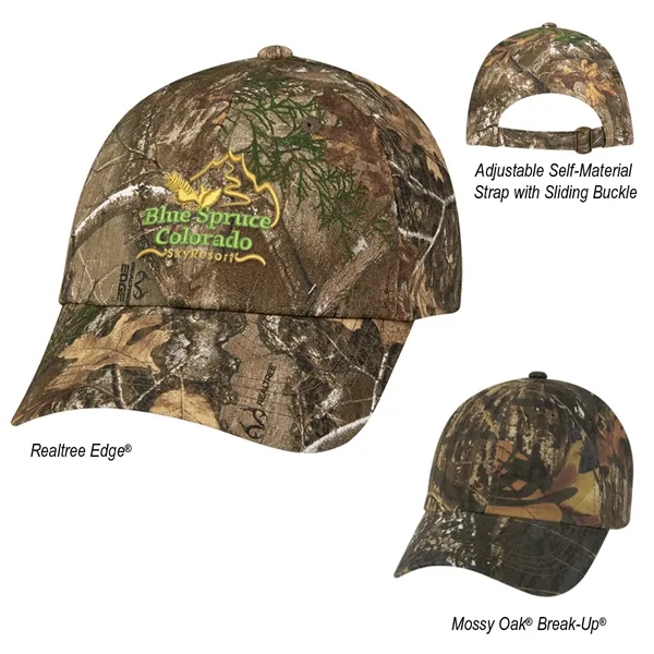 Realtree And Mossy Oak Hunter's Hideaway Camouflage Cap - Realtree And Mossy Oak Hunter's Hideaway Camouflage Cap - Image 0 of 6