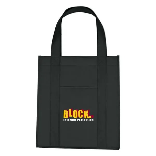 Matte Laminated Non-Woven Shopper Tote Bag - Matte Laminated Non-Woven Shopper Tote Bag - Image 1 of 16