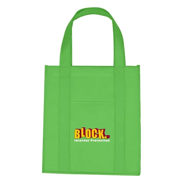 Matte Laminated Non-Woven Shopper Tote Bag - Matte Laminated Non-Woven Shopper Tote Bag - Image 6 of 16