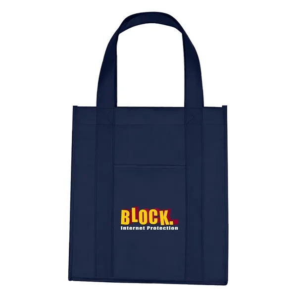 Matte Laminated Non-Woven Shopper Tote Bag - Matte Laminated Non-Woven Shopper Tote Bag - Image 9 of 16
