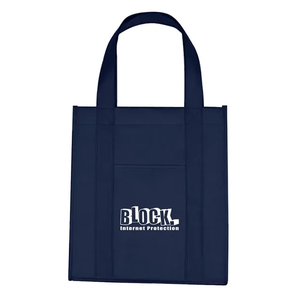 Matte Laminated Non-Woven Shopper Tote Bag - Matte Laminated Non-Woven Shopper Tote Bag - Image 10 of 16