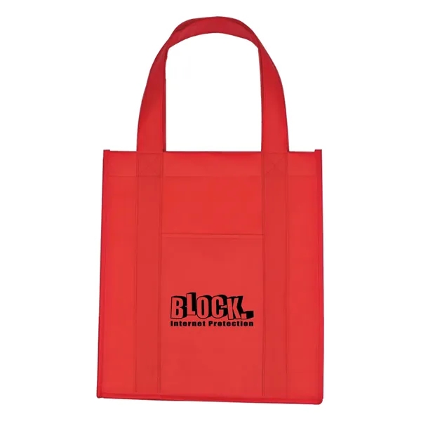 Matte Laminated Non-Woven Shopper Tote Bag - Matte Laminated Non-Woven Shopper Tote Bag - Image 11 of 16