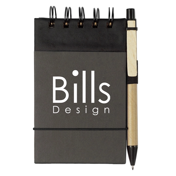 Eco-Inspired Spiral Jotter & Pen - Eco-Inspired Spiral Jotter & Pen - Image 2 of 12