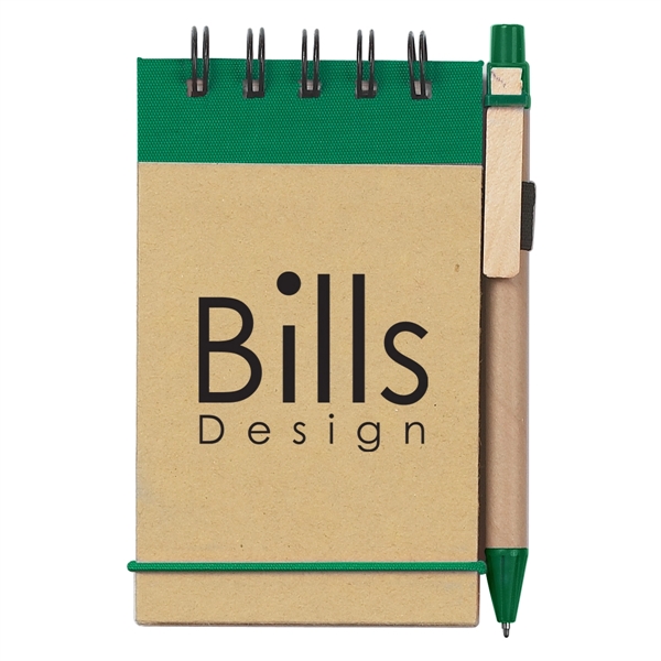 Eco-Inspired Spiral Jotter & Pen - Eco-Inspired Spiral Jotter & Pen - Image 9 of 12