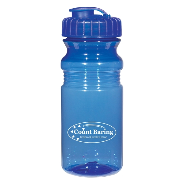 20 Oz. Poly-Clear Fitness Bottle With Super Sipper Lid - 20 Oz. Poly-Clear Fitness Bottle With Super Sipper Lid - Image 3 of 15