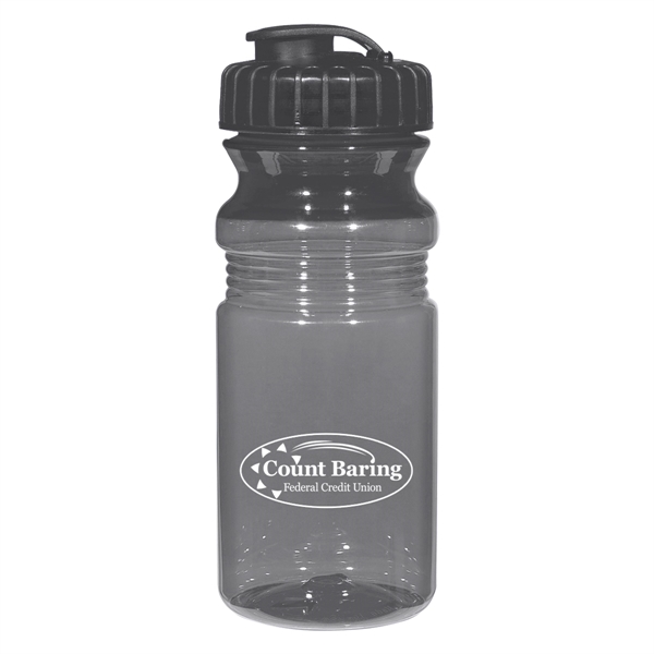 20 Oz. Poly-Clear Fitness Bottle With Super Sipper Lid - 20 Oz. Poly-Clear Fitness Bottle With Super Sipper Lid - Image 4 of 15
