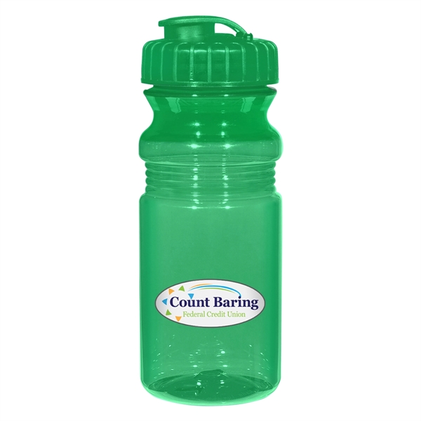20 Oz. Poly-Clear Fitness Bottle With Super Sipper Lid - 20 Oz. Poly-Clear Fitness Bottle With Super Sipper Lid - Image 8 of 15