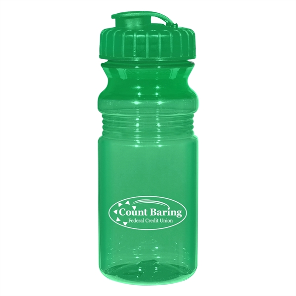 20 Oz. Poly-Clear Fitness Bottle With Super Sipper Lid - 20 Oz. Poly-Clear Fitness Bottle With Super Sipper Lid - Image 9 of 15