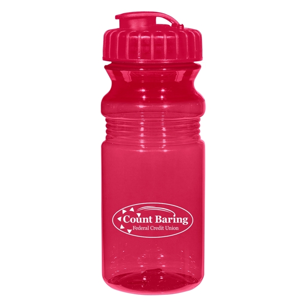 20 Oz. Poly-Clear Fitness Bottle With Super Sipper Lid - 20 Oz. Poly-Clear Fitness Bottle With Super Sipper Lid - Image 11 of 15