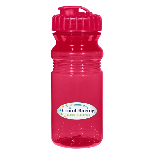20 Oz. Poly-Clear Fitness Bottle With Super Sipper Lid - 20 Oz. Poly-Clear Fitness Bottle With Super Sipper Lid - Image 12 of 15