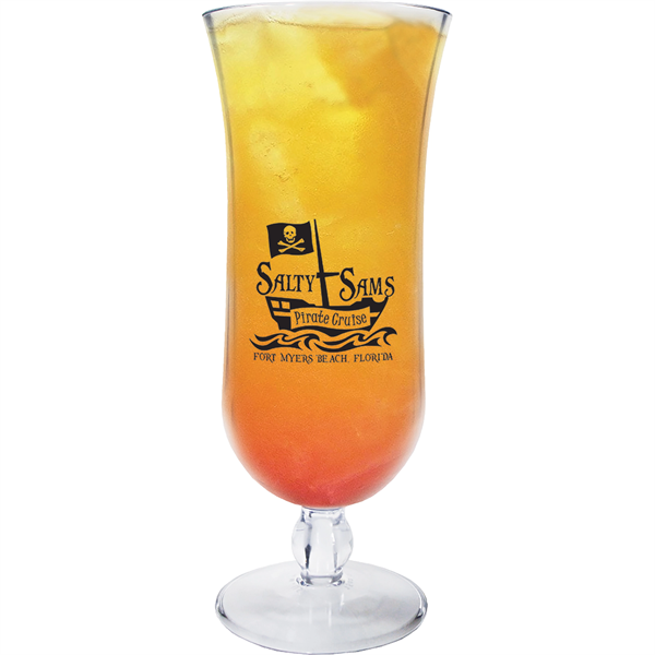 15 oz. Clear Plastic Hurricane Glass - 15 oz. Clear Plastic Hurricane Glass - Image 0 of 1