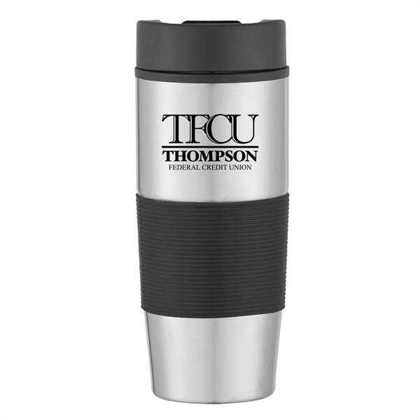 18 Oz. Gripper Stainless Steel Tumbler - 18 Oz. Gripper Stainless Steel Tumbler - Image 1 of 8