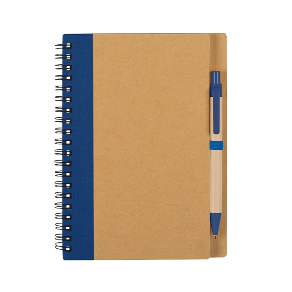 Eco-Inspired Spiral Notebook & Pen - Eco-Inspired Spiral Notebook & Pen - Image 2 of 12