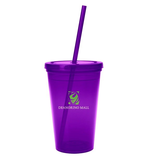 16 Oz. Sunsplash Double Wall Tumbler - 16 Oz. Sunsplash Double Wall Tumbler - Image 17 of 22