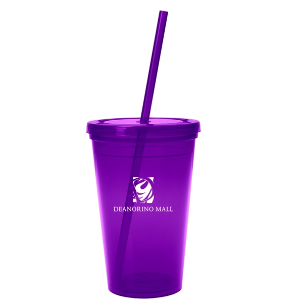 16 Oz. Sunsplash Double Wall Tumbler - 16 Oz. Sunsplash Double Wall Tumbler - Image 18 of 22
