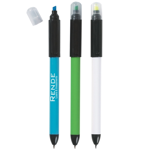Twin-Write Pen With Highlighter - Twin-Write Pen With Highlighter - Image 0 of 7