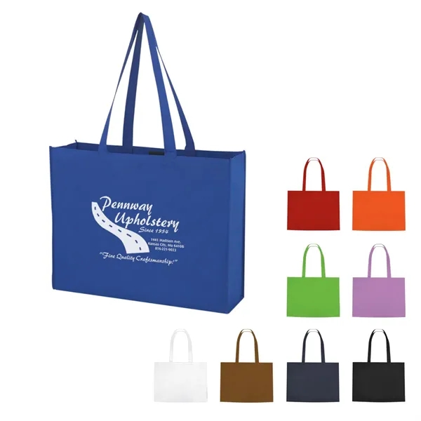 Non-Woven Shopper Tote Bag With Hook And Loop Closure - Non-Woven Shopper Tote Bag With Hook And Loop Closure - Image 0 of 22