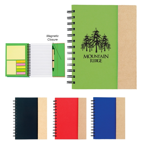 Spiral Notebook With Sticky Notes And Flags - Spiral Notebook With Sticky Notes And Flags - Image 0 of 0