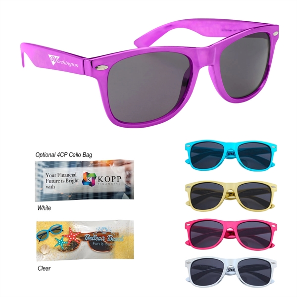 Metallic Malibu Sunglasses - Metallic Malibu Sunglasses - Image 0 of 18