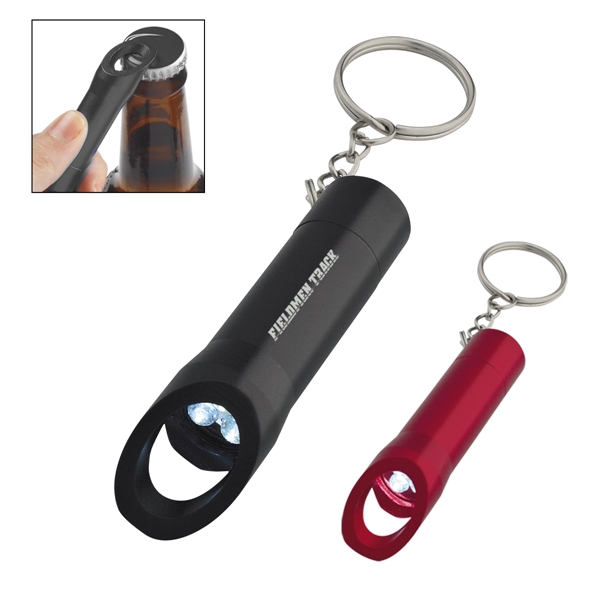 Aluminum LED Flashlight With Bottle Opener - Aluminum LED Flashlight With Bottle Opener - Image 0 of 6