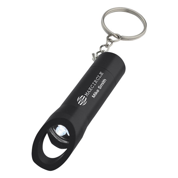 Aluminum LED Flashlight With Bottle Opener - Aluminum LED Flashlight With Bottle Opener - Image 1 of 6
