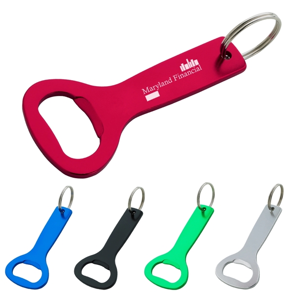Aluminum Bottle Opener Key Ring - Aluminum Bottle Opener Key Ring - Image 0 of 15