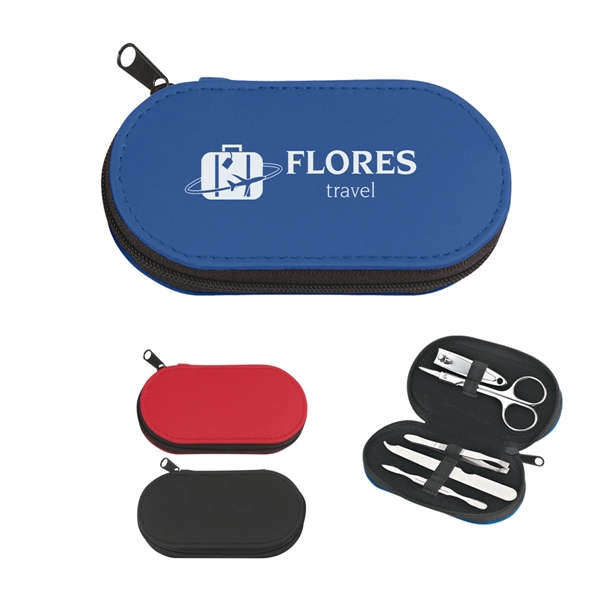5-Piece Leather Look Manicure Set - 5-Piece Leather Look Manicure Set - Image 0 of 7