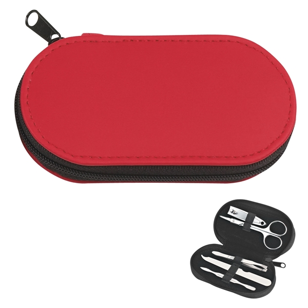 5-Piece Leather Look Manicure Set - 5-Piece Leather Look Manicure Set - Image 3 of 7