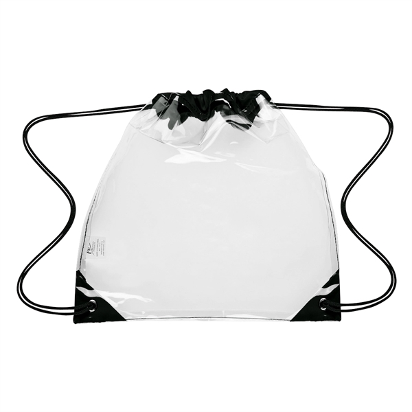 Touchdown Clear Drawstring Backpack - Touchdown Clear Drawstring Backpack - Image 6 of 11