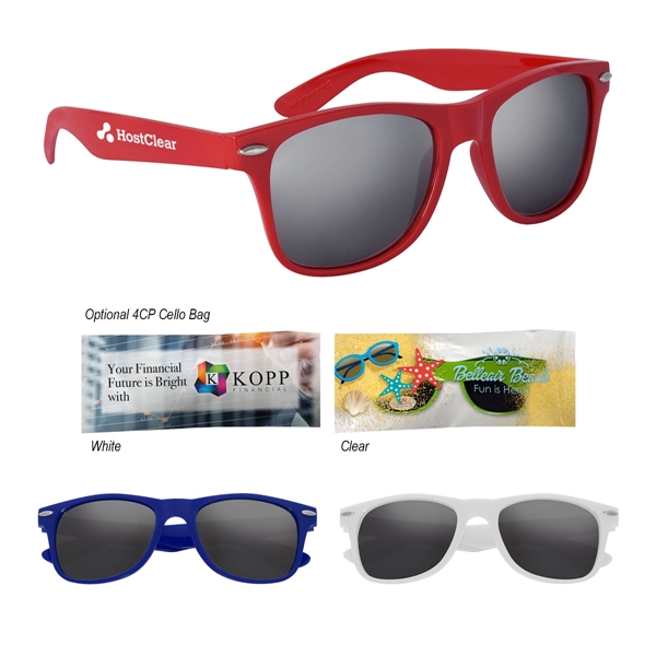 Silver Mirrored Malibu Sunglasses - Silver Mirrored Malibu Sunglasses - Image 0 of 14