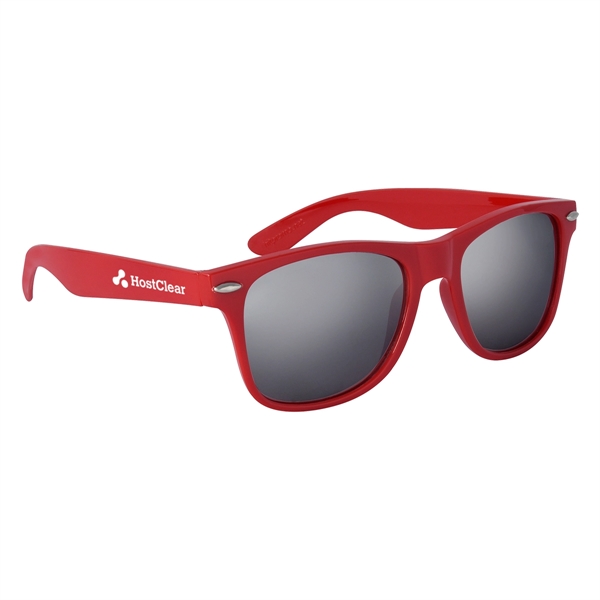 Silver Mirrored Malibu Sunglasses - Silver Mirrored Malibu Sunglasses - Image 9 of 14
