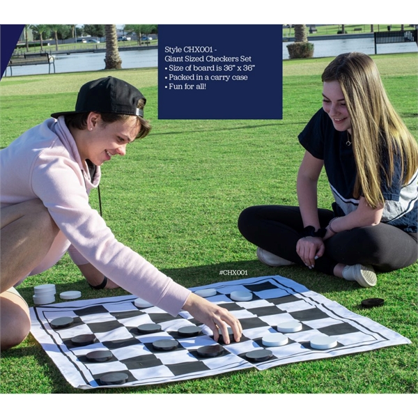Giant Checkers Game Set - Giant Checkers Game Set - Image 1 of 1